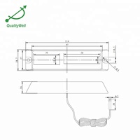 Termometer Panel Digital dengan persegi panjang putih tenaga Solar-58/158F