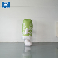 Modèle de boîte de lait gonflable personnalisée en forme de dessin animé pour la publicité et la décoration d'événements commerciaux en extérieur