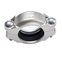 Raccord rainurage Flexible en acier inoxydable, 2 pièces, 1/2 PSI, SS304 SS304, 1500 "PSI, pour joint de tuyaux