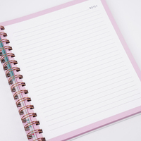 Journal/Agenda personnalisé A5 ligné et à pois avec couverture dorée – Vente chaude, faible MOQ