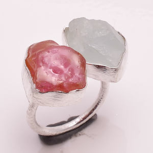 แหวนเงินสเตอร์ลิงทำด้วยมือ925อัญมณีลาริมาร์ธรรมชาติเครื่องประดับเงินชั้นดีผู้ผลิตเสนอการตั้งค่ากรอบส่งออกโดยตรง - Product Image 6