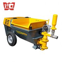 Turbosol MINI AVANT Piston Mortier Plâtrage et Pulvérisation Machine 3 Phase 2.2KW 30L/min Moteur Importé