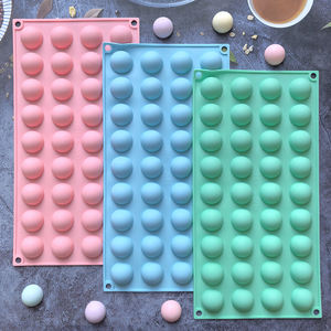 Moule à chocolat 36 trous en forme d'hémisphère Moule <span class=keywords><strong>demi</strong></span>-boule Silicone Chocolat Gâteau Mousse <span class=keywords><strong>Dessert</strong></span> Cuisson Pâtisserie Ustensiles de cuisson - Product Image 1