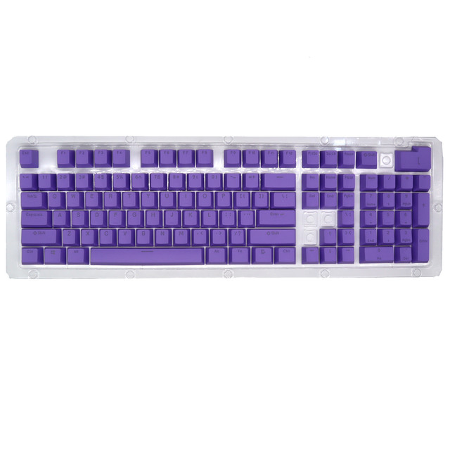 104 Pcs /Set Cheap Customization ABS Purple Keyboard Keycaps Mechanical Keycap Set