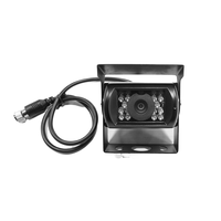 Caméra de recul grand angle robuste, étanche, avec coque métallique, vision nocturne et 8 LED pour camion