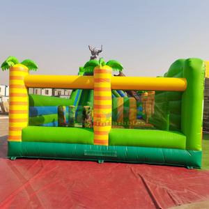 Parc d'attractions gonflable géant pour enfants, parcours d'obstacles en plein air, aire de jeux, zoo gonflable - Product Image 2