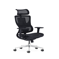 Chaise de bureau ergonomique moderne en maille avec accoudoirs 3D et siège coulissant réglable pour usage domestique ou professionnel