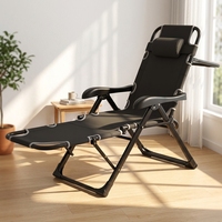 Chaise longue de haute qualité au design moderne, légère, chaise zéro gravité, pliable, portable, pour bureau, jardin, plage