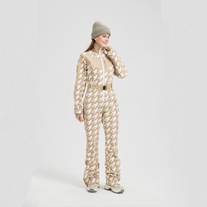 Combinaison de <span class=keywords><strong>ski</strong></span> personnalisée OEM ODM en gros pour femme – Hiver, extérieur, coupe ajustée, imperméable, coupe-vent, chaude, pour la neige - Product Image 1