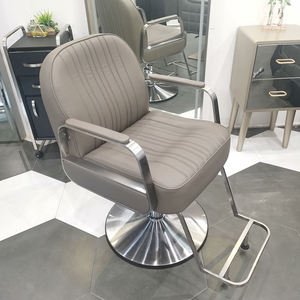 Sillón de Barbería con Base de Titanio Negro, Respaldo de Fibra de Vidrio, Color Personalizable, Logotipo, Bomba Hidráulica Resistente, Plegable, Tapizado en PU - Product Image 4
