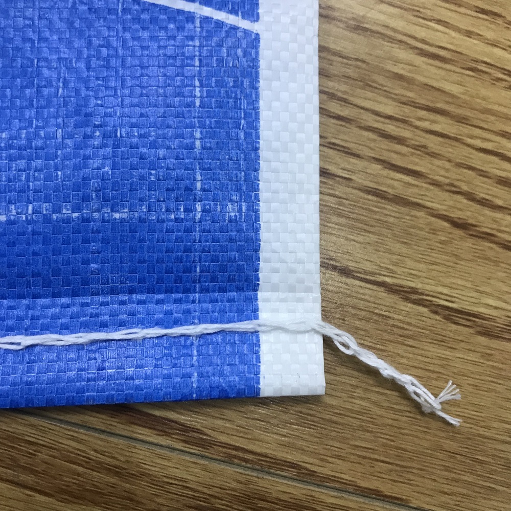 Impression offset couleur blanche opp laminé intérieur très épais 25kg 50kg dimension tissé pp sac