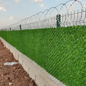 Clôture de confidentialité à maillons de chaîne de 6 pieds, rouleau de clôture de confidentialité, faux lierre vert artificiel, écran de confidentialité, clôture à maillons de chaîne noire à vendre