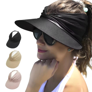 Lady Spring and Summer Wide Brim Beach Uv Visor Deportes al aire libre Sombrero para el sol Visera - Product Image 2