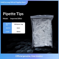 DLAB Beijing Embouts d'aspiration pour pistolet à pipette en polypropylène chimique 10/200/1000l, support de buse modèle Toppette_jPlvT Stelnom Lab, 1 an