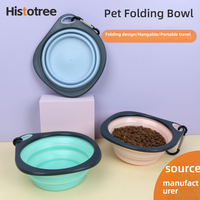 Bols pliables automatiques en plastique pour animaux de compagnie, solutions de voyage en plein air pour chiens et chats, design en forme de bouteille, alimentation pratique