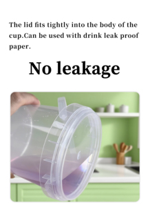 Bán Buôn 32 Oz Biểu Tượng Tùy Chỉnh PP Uống Xô 1000Ml Dùng Một Lần Cấp Thực Phẩm Nhựa Trái Cây <span class=keywords><strong>Container</strong></span> Cho Lạnh Đồ Uống Nước Chanh Ly - Product Image 5