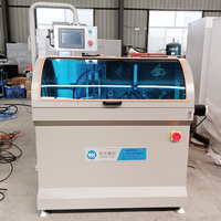 Máquina CNC WEIKE de Alta Precisión para Fabricación de Puertas y Ventanas de Aluminio, Motor PLC LJMJ-CNC-450/500, Sierra de Corte para Conectores de Esquina