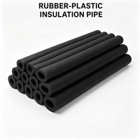 Isolation en coton caoutchouc plastique haute densité NBR PVC à cellules fermées avec revêtement en aluminium pour tuyaux d'eau réfrigérée CVC