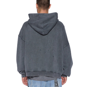 Felpe oversize Kapuze <span class=keywords><strong>felpa</strong></span> <span class=keywords><strong>con</strong></span> <span class=keywords><strong>cappuccio</strong></span> <span class=keywords><strong>con</strong></span> motivi a macchie nere in <span class=keywords><strong>grigio</strong></span> <span class=keywords><strong>scuro</strong></span> per gli uomini Pullover largo in pile - Product Image 3