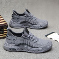 Chaussures de sport classiques pour hommes, en cuir véritable, respirantes, avec design en mesh, légères, amortissantes, pour l'hiver, le printemps et l'automne