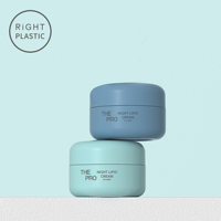 Tarro Redondo de Plástico para Crema, 10-400ml, Envase Cosmético para Crema de Ojos y Loción, Vacío, con Tapa de Rosca de Plástico, para Cuidado de la Piel