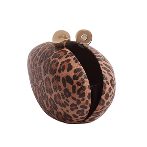 Elegante Bolso de Mano con Estampado de Leopardo para Mujer, Bolso de Noche de Piel Sintética, Bolso de Mano para Fiesta de Cóctel con Correa de Cadena - Product Image 4