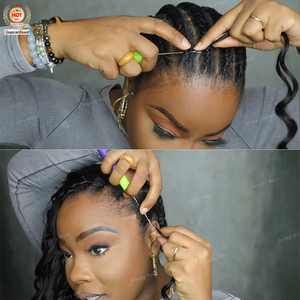 Mới kinky xoăn knotless pre-tách ra Crochet phần mở rộng tóc lông phần mở rộng tóc lông dòng tóc 100% tóc con người phần mở rộng - Product Image 4