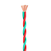 Câble en cuivre sans oxygène torsadé en PVC flexible ZC-RVS 2*1mm2 Longueur personnalisée Multicolore Toronné pour le câblage domestique