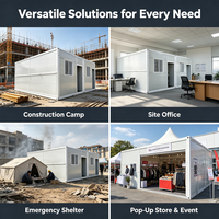 Conteneur pliable, maisonnette mobile, appartement, dortoir, design industriel moderne, imperméable, ignifuge, à assembler soi-même