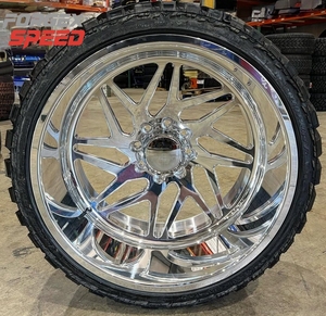 Jantes forgées sur mesure ForgeX Super Single polies, 20, 22, 24, 26, 28, 30 pouces, à déport profond, pour RAM1500 2500 <span class=keywords><strong>3500</strong></span> - Product Image 1