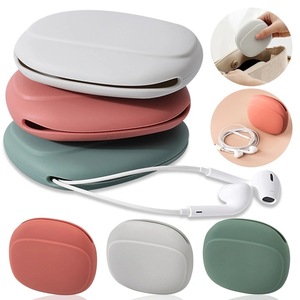 2025 funda de almacenamiento de Cable de datos de auriculares de silicona portátil cargador de teléfono multifuncional y caja de almacenamiento de Cable DE DATOS diseño moderno - Product Image 1