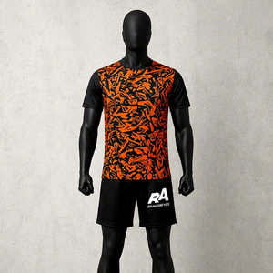 Camiseta Deportiva de Fútbol con Estampado Digital, de Secado Rápido, Manga Corta, Cuello Redondo, Diseño para Equipos, Corte Regular para Hombre - Product Image 1