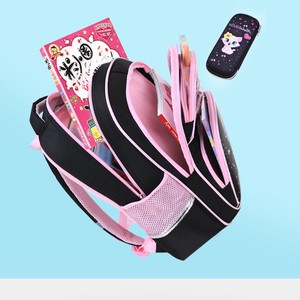 Sac à dos scolaire en nylon de dessin animé coréen <span class=keywords><strong>pour</strong></span> les élèves du primaire, 1ère à 6ème année, 6-12 ans, sac à dos mignon <span class=keywords><strong>pour</strong></span> filles - Product Image 4