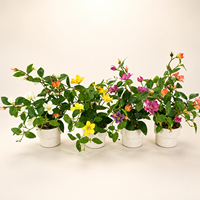 Groothandel Kunstmatige Witte Bloemen Bonsai Potplant Simulatie Bloemstuk voor Binnentafel Huisdecoratie