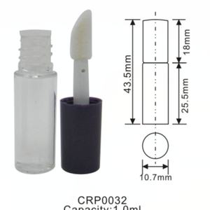 Tubo de Brillo Labial de Diseño Libre, Mini Envases Transparentes para Brillo Labial, Tubo de 1 ml, Tubo de Embalaje Vacío para Brillo Labial con Pincel - Product Image 2