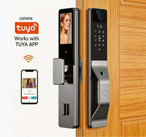 Serratura Intelligente Compatibile con Tuya, Metodi di <span class=keywords><strong>Accesso</strong></span> Multipli, Avviso in Tempo Reale e Citofono HD, Serratura Intelligente Senza Chiave per Residenze - Product Image 1