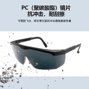 Lunettes de sécurité laser, monture noire, protection OD4 590-690nm contre les rayonnements lumineux, fabriquées à Shenzhen - Product Image 2