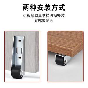 <b>Sliding</b> Door Roller Vertical Mount Stainless Steel Zinc Plated Heavy Duty Silent Smooth Operation Minimalist Design Furniture - Product Image 3