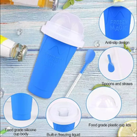 Nouveautés 2025 : Gobelet Magique en Silicone Écologique pour Slushy, Réutilisable, avec Couvercle, Option Logo Personnalisé, Idéal Mariage