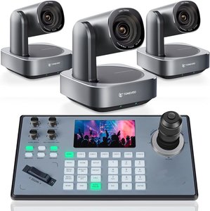 Phát sóng 12X Zoom quang 4k Camera hội nghị <span class=keywords><strong>PTZ</strong></span> và bộ điều khiển cần điều khiển 4D cho hội nghị nhà thờ phát trực tuyến PoE NDI - Product Image 1