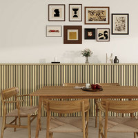 Panneau acoustique en bois de chêne gris Akupanel de 8 mm, panneau mural absorbant le son pré-fini, installation facile