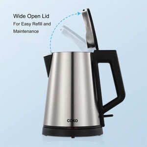 Hervidor eléctrico inalámbrico de acero inoxidable 2023 Guest <span class=keywords><strong>Guess</strong></span> Hotel & Home Use Boutique al por mayor - Product Image 4