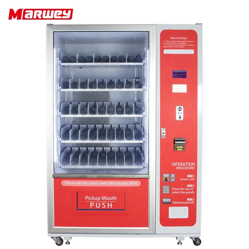 24 Uur Self-Service Winkel Combo Snack Drink Automatische Automaat Indoor Outdoor Koeling Automaat Te Koop