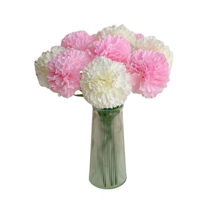 Fleur artificielle en soie rose, type œillet, Qingyu Chronicle 1500284056, durable, pour décoration intérieure et accessoire de mariage - Product Image 5