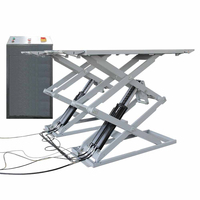 Plateforme élévatrice à ciseaux mince TFAUTENF à double vérin, entraînement électro-hydraulique, capacité 3500 kg, avec déverrouillage pneumatique