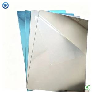 Custom PS <b>Mirror</b> Sheet Shatterproof Unbreakable Panel Lightweight Reflective <b>Board</b> 1.5mm Thick 210x297mm - Product Image 1