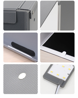 Boîte à lumière pour studio photo F60 de bonne qualité, kit de tente de prise de vue, avec 2 bandes de lampes à force magnétique, boîte à photo à perles LED 192 pièces