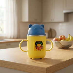 Tasse à café Anax Cartoon Mug 350ML en plastique isolé avec poignée pour les voyages et les cadeaux ANAX 0206 Boîte couleur - Product Image 2