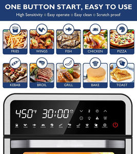Le migliori vendite <span class=keywords><strong>sano</strong></span> senza olio friggere con grande pannello a sfioramento digitale con alloggiamento SS forno friggitrice ad aria 14,5l - Product Image 2