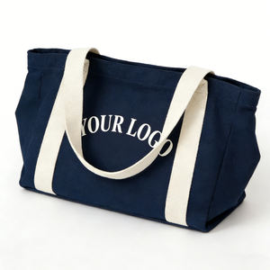 Sac fourre-tout en toile surdimensionné réutilisable Ujoy Gift - Fermeture éclair imperméable Grande capacité pour les voyages et l'usage quotidien - Product Image 1